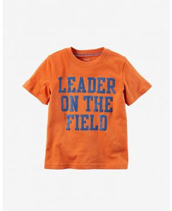 Kooie Kids Half Sleeves T-shirt  Boart Print - Peach